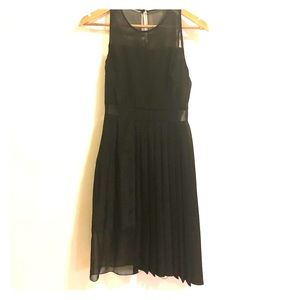 Timo Weiland black dress with sheer panels